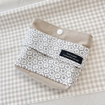 移動ポケット⋆⸜ ⚘ ⸝⋆モノトーンお花 フタなし