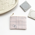 ミニポーチ＊choucho light pink×blue gray③