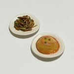 『中華ランチセット』◆青椒肉絲・天津飯◆ ミニチュアフード ２個セット