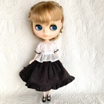 フリルセットアップ　ブライス　リカちゃん　ピュアニーモS  22cmドール  ドール服　アウトフィット