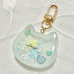♡クリームソーダ猫ちゃん　シェイカーキーホルダー♡