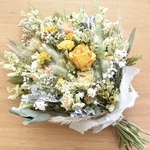 ドライフラワースワッグ₊⁎⁺˳✧༚*´yellow green の爽やかスワッグ〜