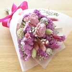 ドライフラワーミニブーケ＊スワッグ₊⁎⁺˳✧༚pink bouquet＊Sサイズ〜