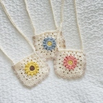 ポシェット　キッズ　ベビー　デイジーグラニースクエアポシェット　ひまわりポシェット　