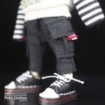 【即納】オビツ11サイズ★サルエルカーゴパンツ（ブラック）
