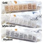 【高品質】お得 基礎金具 ニッケルフリー鍍金 色耐久性UP サイズいろいろ ケース入シングル丸カンセット ３カラー