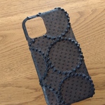 クリアケース受注製作*ミナペルホネン*タンバリン*ブラック×ブラック*mina perhonen*iPhoneケース*iPhoneカバー*スマホケース*スマホカバー