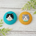 オーダーについて『家の猫』くるみボタン(大)
