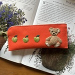 🐻テディベアとグリーンアップル🍏のペンケース