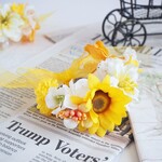 ひまわりの花冠②　うさぎ花冠 　SS～Sサイズ