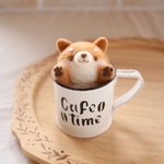 3Dラテアート☕️柴犬さん