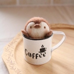 3Dラテアート☕️ペンギンさん