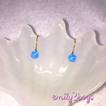 京都オパール＊ピアス＊露草色（つゆくさいろ）
