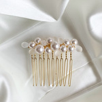 【訳あり価格】パールとしずくのヘアコーム ヘアアクセサリー