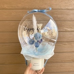 flower in balloon  " くすみブルー "