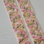 〖50cm〗インド刺繍リボン  <商品No.520 ライトピンク>