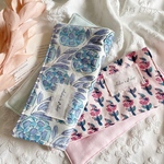 ［送料込］大人可愛いインドブロックプリント生地のガーゼハンカチ2枚セット