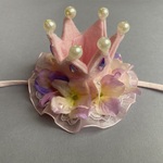 紫陽花💠ミニミニクラウン👑(ピンク) 冠/ティアラ ペットアクセサリー