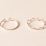 ✳︎wave & straight ring✳︎