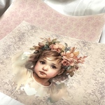 【D-65】デザインペーパー　Victorian girl paper