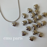 stainless Heart charm2p