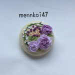 刺繍ブローチ