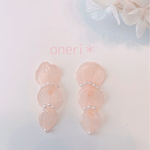 【オープン価格＊】紫陽花の3ひらパールピアス＊イヤリング