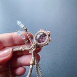 hanging bracelet / garden quartz #マクラメブレスレット#