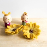 2way brooch 向日葵