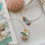 海のかけらのワイヤーブレスレット(受注生産)