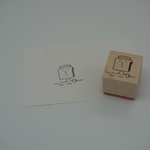 パン男くん2.5×2.5ラバースタンプ