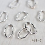 1435-S   フレームパーツ　オーバル　シルバー　8個