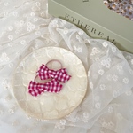 mini ribbon -gingham check-