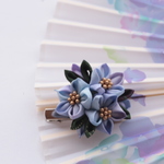 つまみ細工　ミニブーケ　紫陽花②