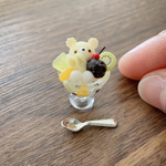 ミニチュア　フルーツあんみつ