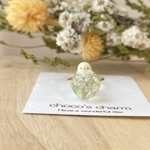 特別価格！【完成品】まんまるぴよちゃんキラキラレモンソーダリング♪［フリーサイズ対応］