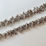 ◉ラスト1点◉【1pcs(10cm) silver #ls】mini heart silver chain つぶつぶ/チェーン/タッセル/人気/ボール/ボリューム/シルバー/ハート