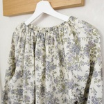 当日発送可◆１点限り【5/27♡新入荷】リバティ＊ギャザーブラウス （9号)