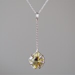 swinging　レモンクォーツのシルバーネックレス silver925 ◼pivo◼1807