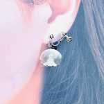 くらげちゃん　耳飾り① 涼しげなデザイン　※イヤリング/ピアス変更歓迎🆗　