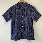 アロハシャツ  絞り浴衣 反物より L 【オーダー受付中】