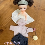 みきちゃんまきちゃん服＊メロンパンポシェットコーデセット・くすみピンク