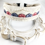 【新作】 SALE 7/2まで ☆インド刺繍リボン カチューシャ　No.077