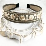 【新作】 5/31まで数量限定セール☆インド刺繍リボン カチューシャ　No.083