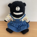 【送料無料】もこもこツキノワグマのぬいぐるみ