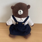 【送料無料】もこもこツキノワグマのぬいぐるみ