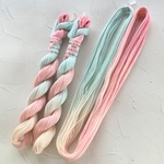 手染め糸 🌸 綿糸コーマ(S) 10/2『ピンク色に染まる空』Col.1254 (たっぷり約100ｍ)🌸 刺し子糸