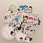 【gawgaw0618様専用ページ♡野球フレークシール 27枚入り】