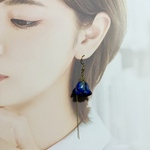 薔薇（青）ピアス