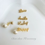 letterd&back pearl earring